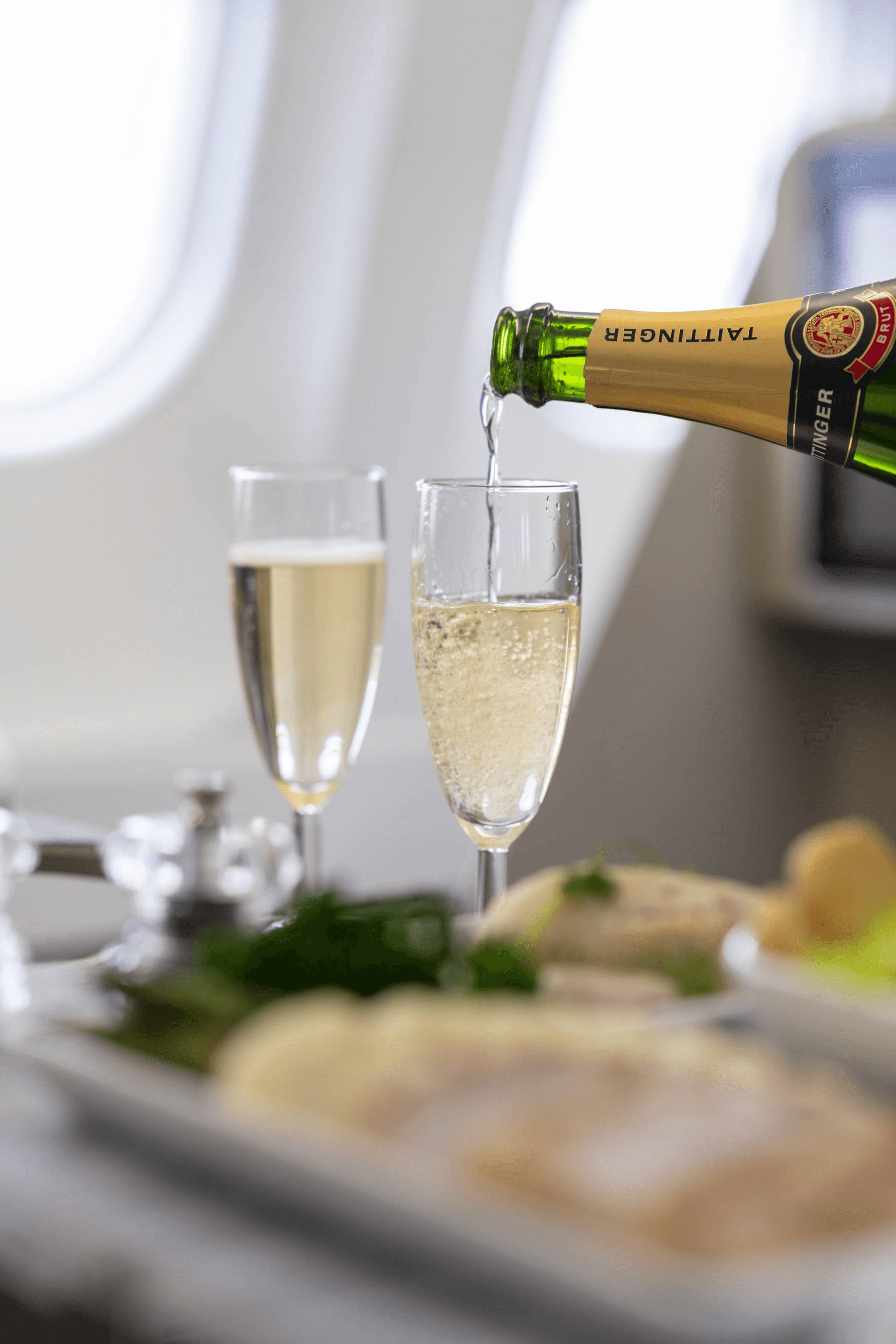 Key features: champagne on board